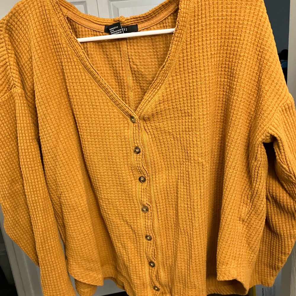 Orange long sleeve top